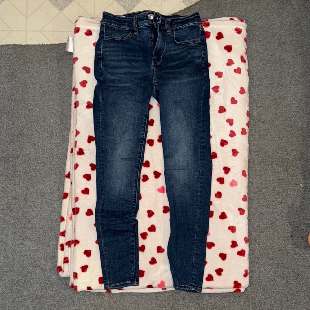 American Eagle Outfitters Dark Blue Skinny Jeans